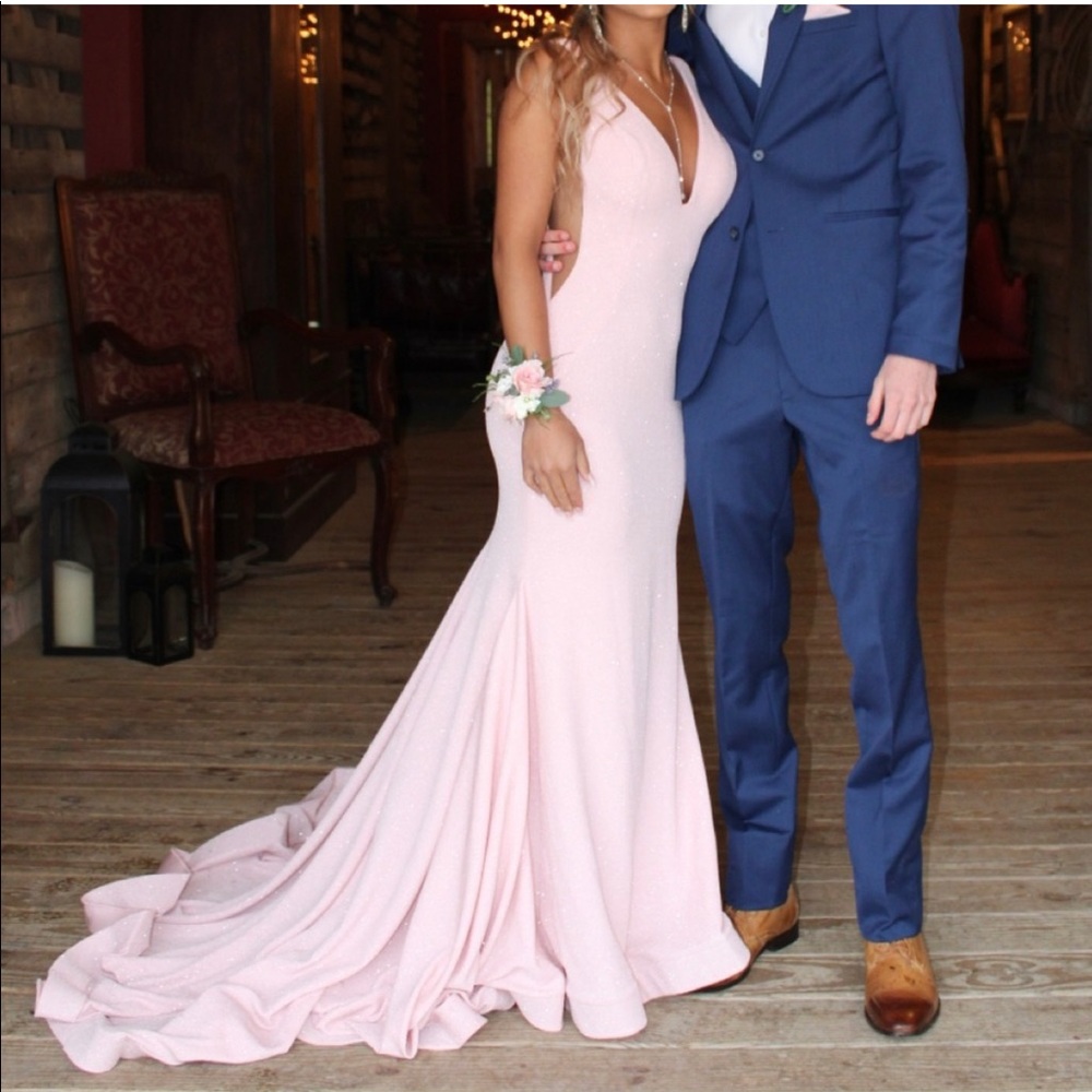Size 2 Jovani light pink dress